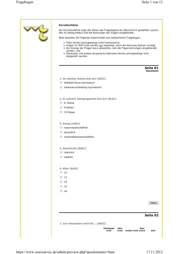 Umfrage Konsum(PDF) - Das Willibald-Gluck-Gymnasium