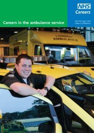 Careers in the ambulance service - NHS Careers