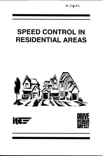 speed control in residential areas - Institute of Transportation ...