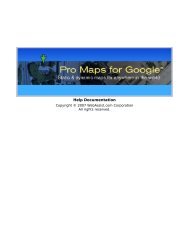 Pro Maps for Google™ - Help Documentation - Webassist