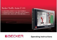 Operating instructions - mobilenavigation.mybecker.com - Harman ...