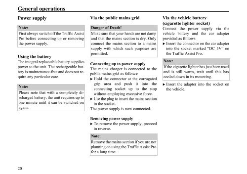 Operating instructions - FerrariDatabase.com