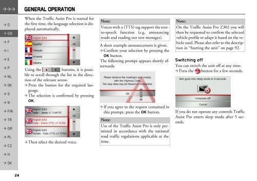 Operating instructions - mobilenavigation.mybecker.com - Harman ...