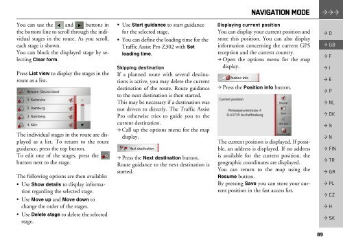 Operating instructions - mobilenavigation.mybecker.com - Harman ...