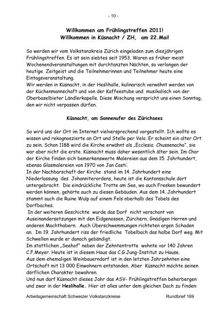 editorial - Arbeitsgemeinschaft Schweizer Volkstanzkreise