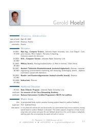 Gerold Hoelzl – - Institut für Pervasive Computing - JKU