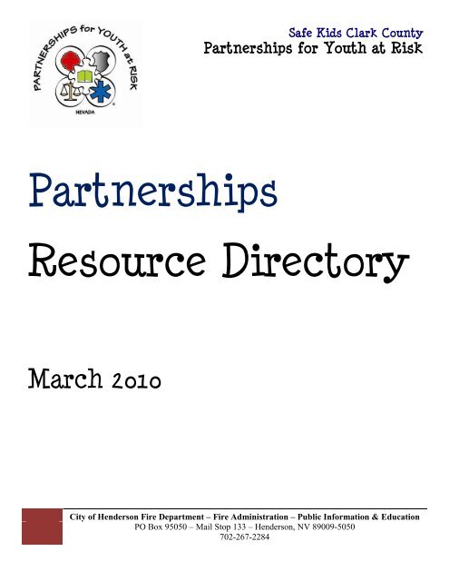 Partnerships Resource Directory - City of Las Vegas