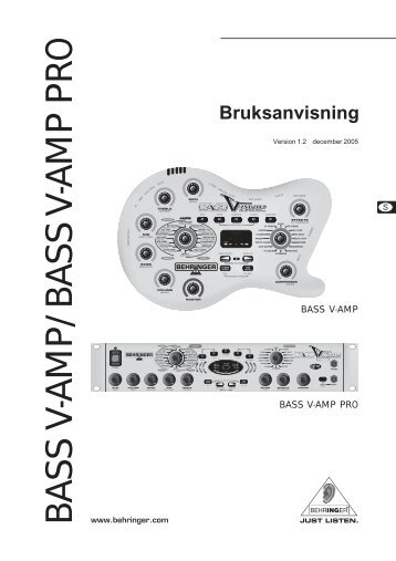 Bruksanvisning - Behringer