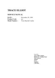 trace elliot service manual date - MMJ