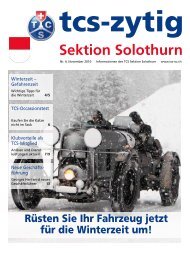 Sektion Solothurn - Viaggi & Svaghi TCS