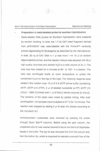 Page 1 \ ?^p 6r.1 CELL CYCLE CONTROL OF HUMAN H4 ...