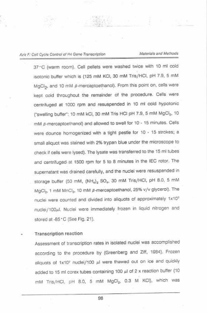 Page 1 \ ?^p 6r.1 CELL CYCLE CONTROL OF HUMAN H4 ...