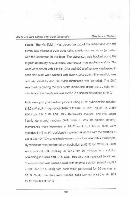 Page 1 \ ?^p 6r.1 CELL CYCLE CONTROL OF HUMAN H4 ...