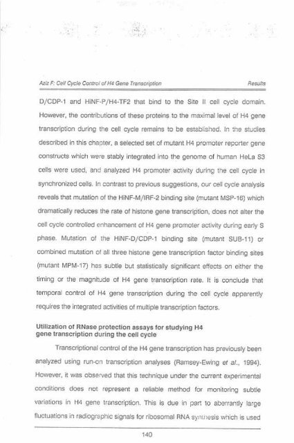 Page 1 \ ?^p 6r.1 CELL CYCLE CONTROL OF HUMAN H4 ...