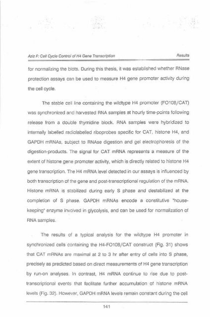 Page 1 \ ?^p 6r.1 CELL CYCLE CONTROL OF HUMAN H4 ...