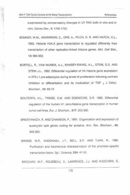 Page 1 \ ?^p 6r.1 CELL CYCLE CONTROL OF HUMAN H4 ...