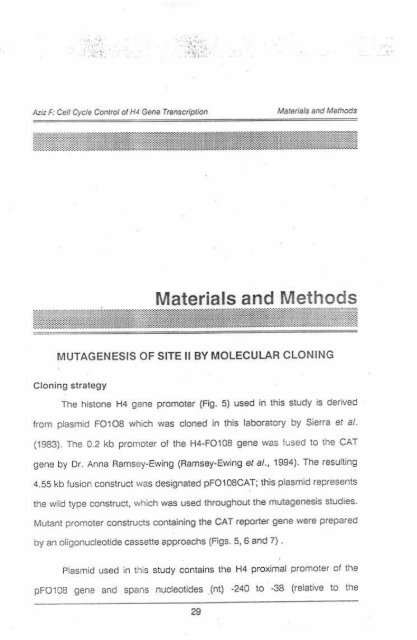 Page 1 \ ?^p 6r.1 CELL CYCLE CONTROL OF HUMAN H4 ...