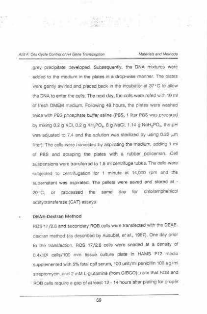 Page 1 \ ?^p 6r.1 CELL CYCLE CONTROL OF HUMAN H4 ...