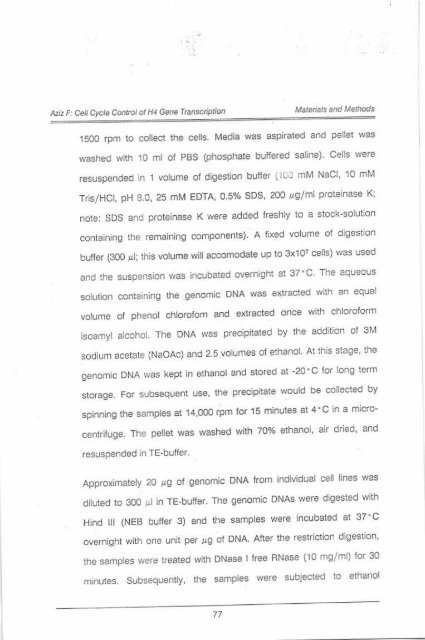 Page 1 \ ?^p 6r.1 CELL CYCLE CONTROL OF HUMAN H4 ...