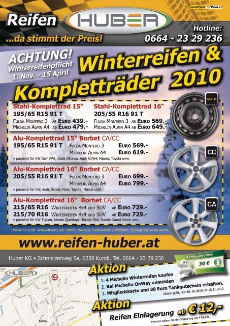 Reifen 0664 - 23 29 236 Stahl-Komplettrad 15“ Stahl ... - Reifen Huber