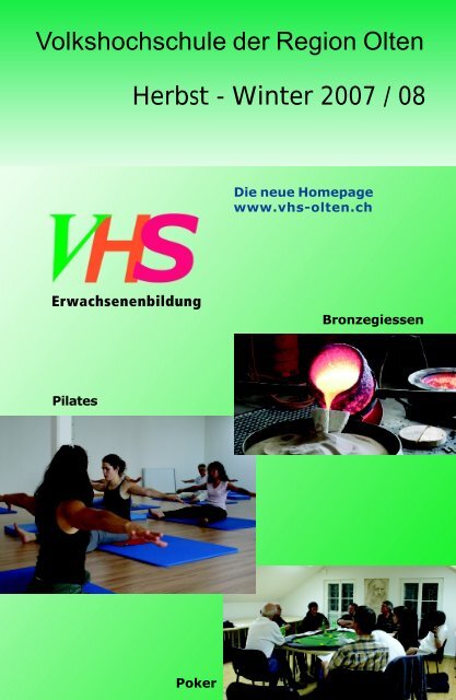 Allgemeine Kurse - Volkshochschule der Region Olten