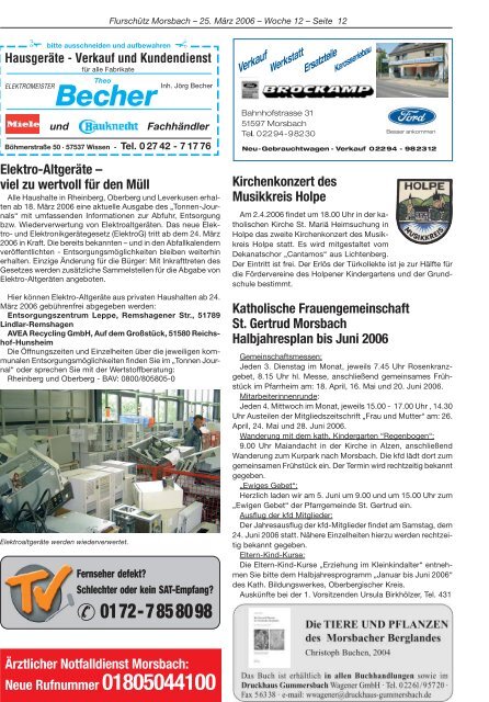 116. Ausgabe vom 25.03.2006 - Gemeinde Morsbach
