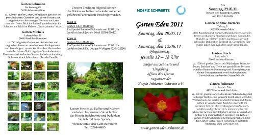 FlyerHospiz 2011 - Garten Eden