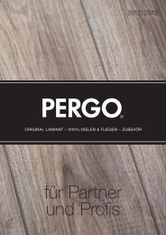 Broschüre herunterladen - Pergo