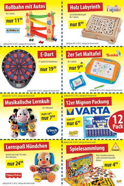 Weihnachten 2012 - Spielwaren Heinz