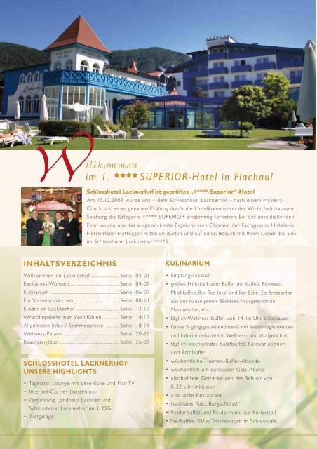 Sommerprospekt downloaden - Hotel Lacknerhof
