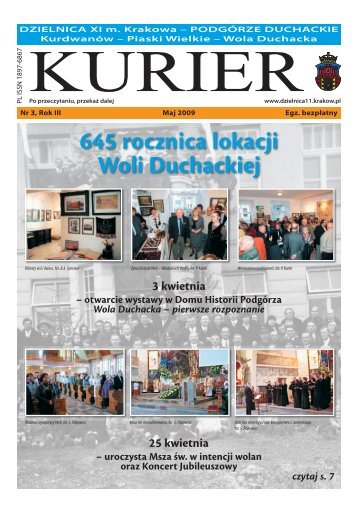 645 rocznica lokacji Woli Duchackiej - Dzielnica XI Miasta Krakowa