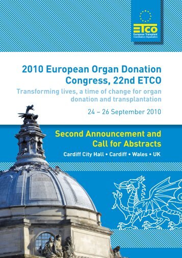 2010 European Organ Donation Congress, 22nd ETCO