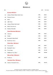 the menu - Shop - Boisdale