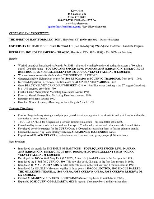 Key Accomplishments Resume by Subject - Key Accomplishments Resume By Subject Kay Olsen