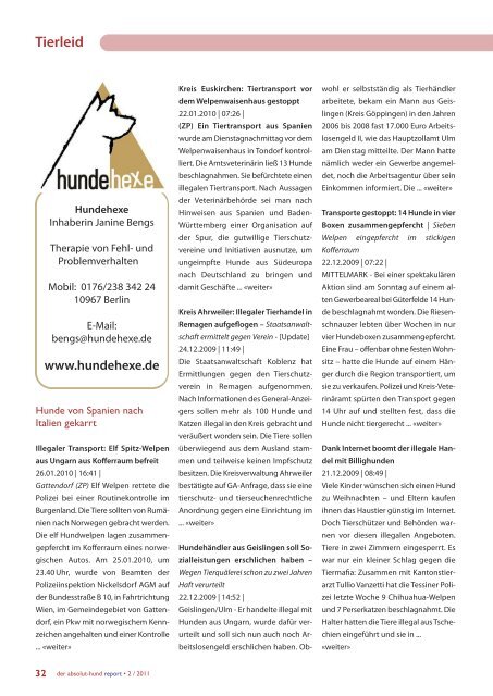 Tierleid - Problemhundtherapie in NRW