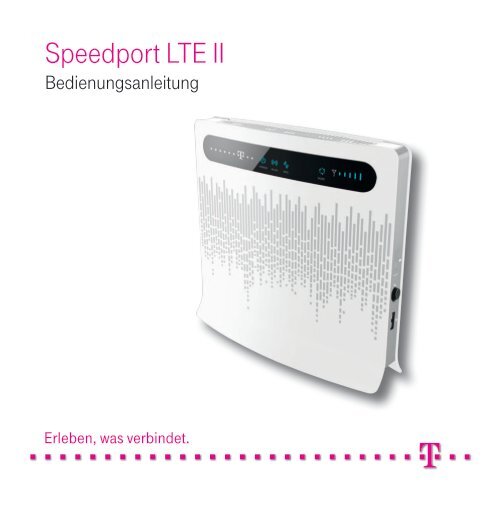 Handbuch Speedport LTE II - Telekom