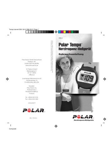Polar Tempo - Für Sport, Fitness und Wellness