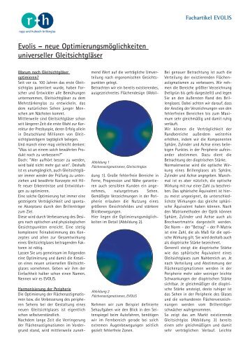 Evolis – neue Optimierungsmöglichkeiten ... - Reize Optik AG
