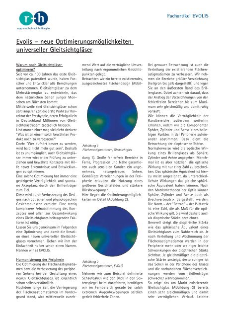Evolis – neue Optimierungsmöglichkeiten ... - Reize Optik AG