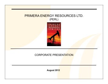 net asset value (nav) - Primera Energy Resources Limited