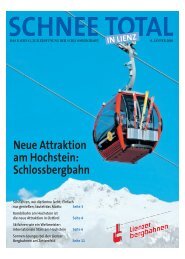 SCHNEE TOTAL - Lienzer Bergbahnen AG