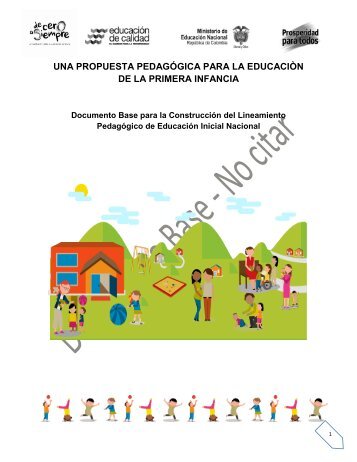 una propuesta pedagógica para la educaciòn de la primera infancia