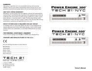 TRI-A.C. manual pdf - Tech 21