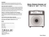 TRI-A.C. manual pdf - Tech 21