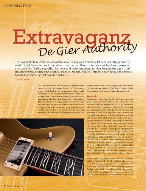 details - De Gier Guitars & Basses
