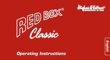 Hughes and Kettner Red Box Classic Manual - American Musical ...