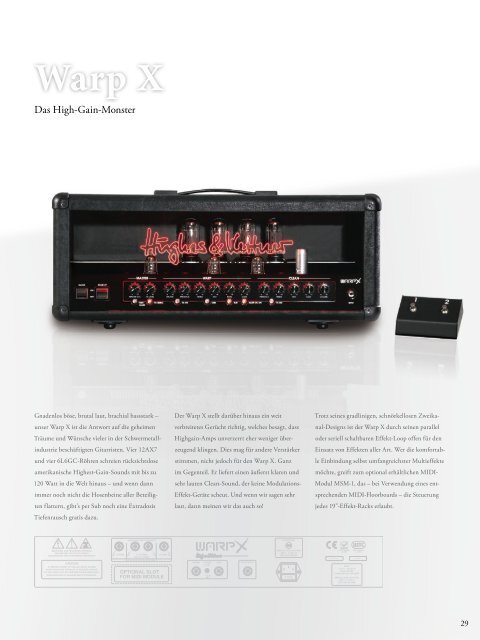 Hughes & Kettner Katalog 2008