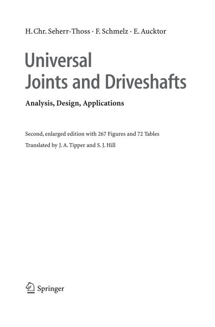 Universal Joints and Driveshafts H.Chr.Seherr-Thoss · F ... - Index of