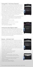 TriAmp MK II - The Ultimate Tube Head TriAmp Alex Lifeson ...