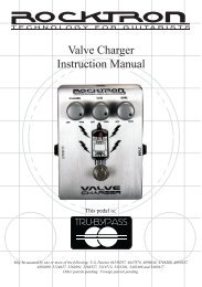 Valve Charger Instruction Manual - Rocktron